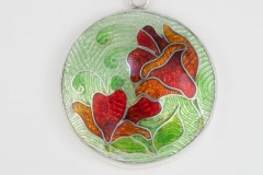 Feestbloemen. Techniek: Cloisonné in zilveren zetting 2024